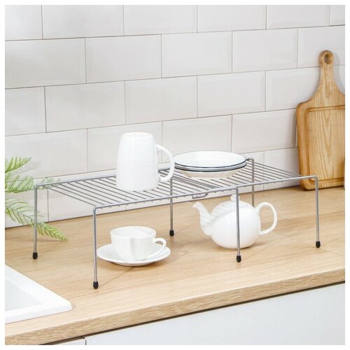 Полка раздвижная для шкафа 36-622215 см цвет хром 1031₽