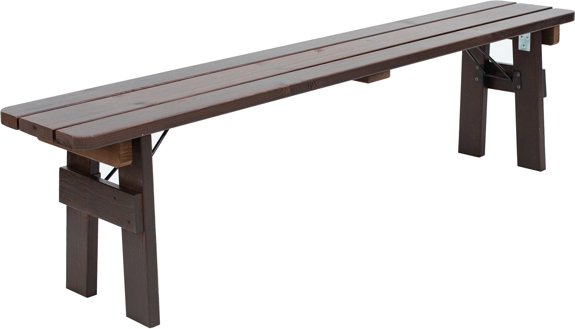 Скамейка фотон Лугано складная, венге, 180 х 28 х 45 см