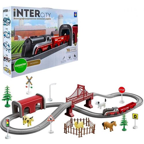фото 1toy набор железной дороги экоферма intercity country 1toy т22433
