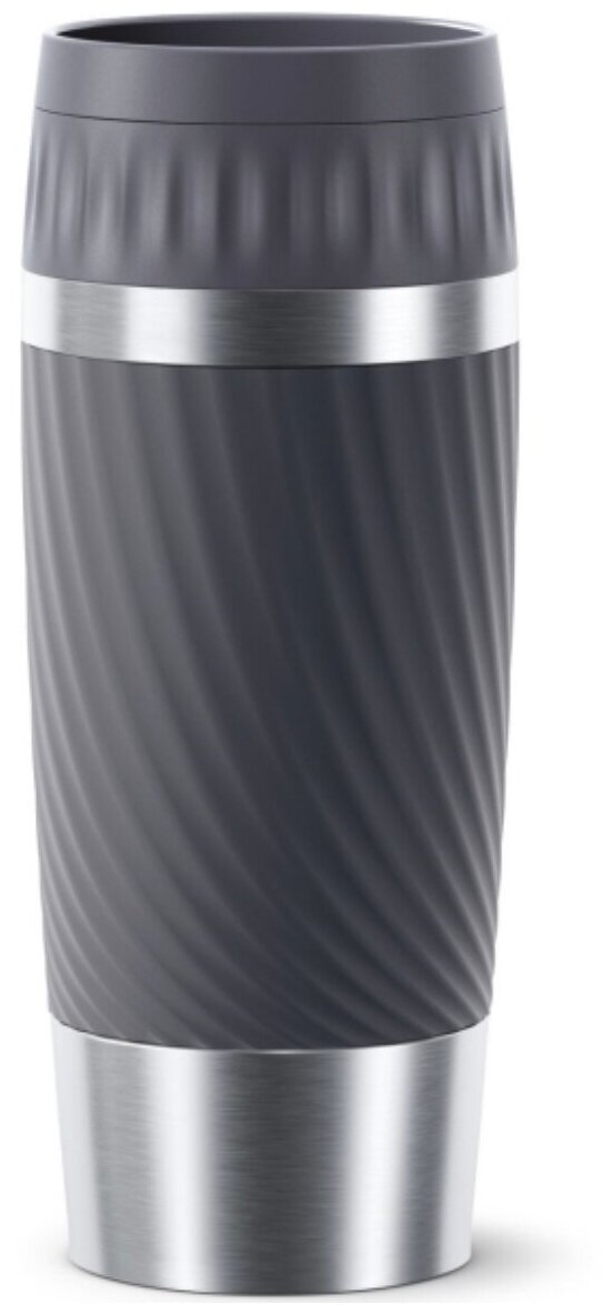 Термокружка EMSA Travel Mug Easy Twist, 0.36 л, серый