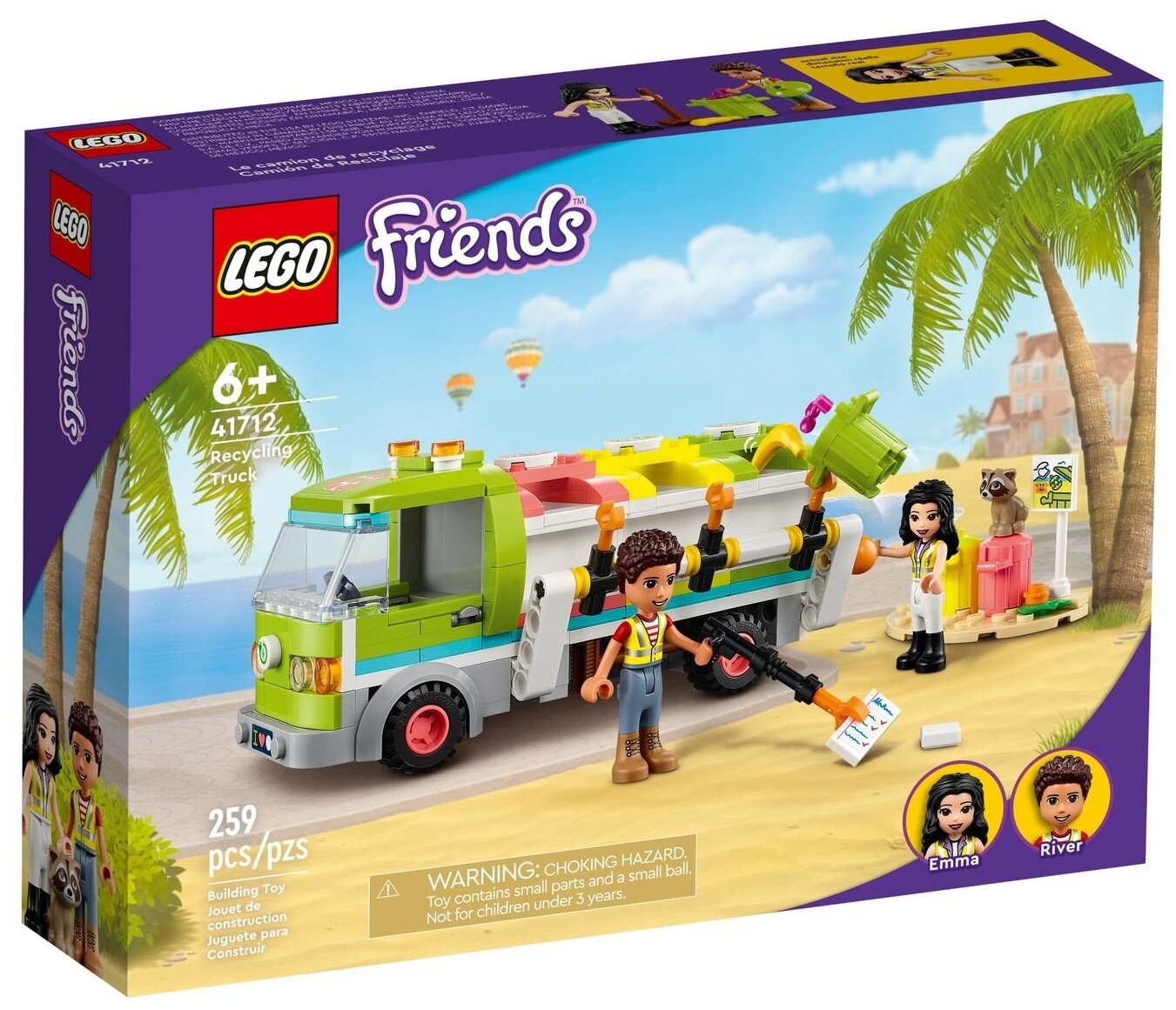 Lego Friends "Грузовик для переработки отходов" 41712 .