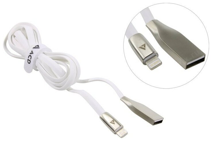 Кабель Lightning / USB Type-A ACD Infinity (ACD-U922-P5W) 1.2м, белый - фото №2