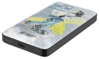 Аккумулятор Sensocase Power Bank SC-10K Snowboard girl, 10000 mAh серый