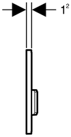 Кнопка смыва GEBERIT 116.016.SQ.5 Type 50 умбра