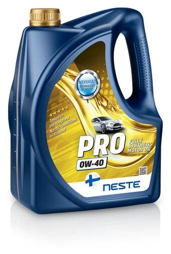 Синтетическое моторное масло Neste Pro 0W-40