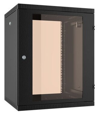 Шкаф коммутационный NT WALLBOX 15-65 B (084703) настенный 15U 600x520мм пер. дв. стекл направл. под закл