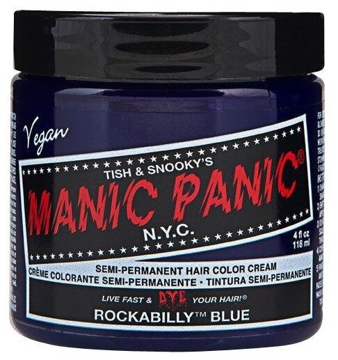 Manic Panic Краситель прямого действия High Voltage, rockabilly blue, 118 мл, 155 г