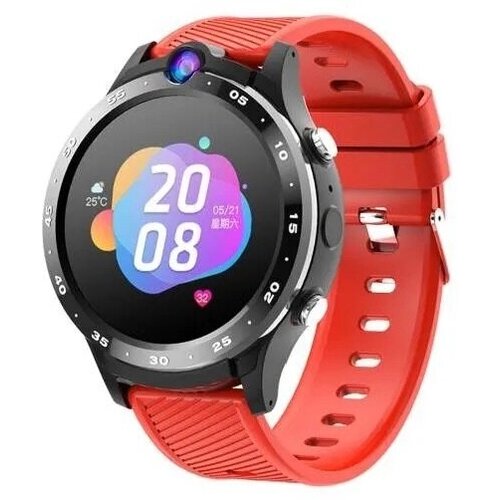 Детские умные смарт-часы Smart Baby Watch Y33 4G с поддержкой Wi-Fi и GPS, с видеозвонком и HD камерой (красный) aspect smart baby watch lt36 розовые детские умные часы с сим картой и видео вызовом видеокамерой 4g gps wi fi android