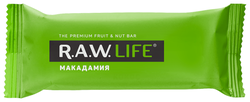 Фруктовый батончик R.A.W. Life без сахара Макадамия 47 г