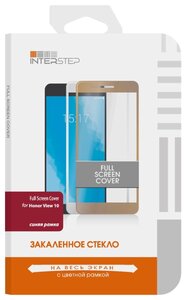 Фото Защитное стекло INTERSTEP Full Screen Cover для Honor View 10