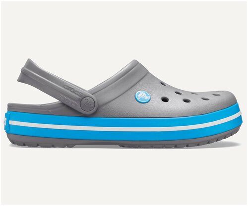 Сабо Crocs, размер M7W9 EU 39-40 25см, серый, голубой