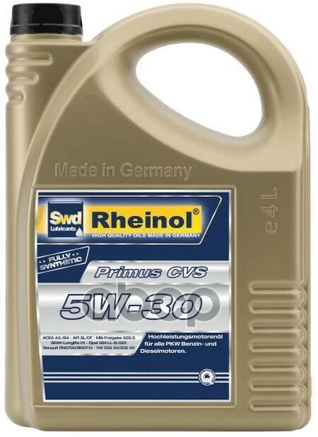 SWD Rheinol Primus Cvs 5W-30 Син. (4Л)