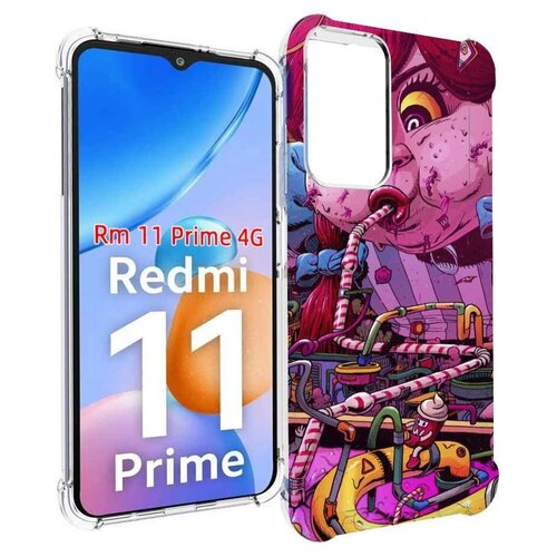 Чехол MyPads прикольная сладкая картинка для Xiaomi Redmi 11 Prime 4G задняя-панель-накладка-бампер чехол mypads лес внутри кота для xiaomi redmi 11 prime 4g задняя панель накладка бампер