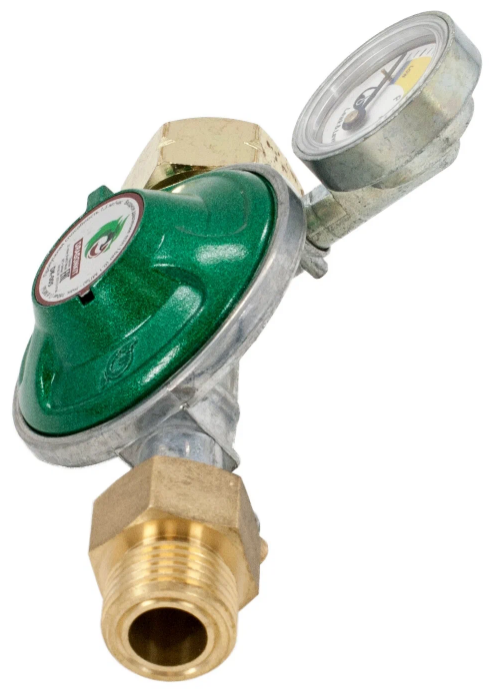 Регулятор давления сжиженного газа DK-005 c пред. клапаном и с манометром DRAGONKIT выход резьба 1/2 - фотография № 3