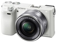 Фотоаппарат со сменной оптикой Sony Alpha ILCE-6000 Kit серебристый E PZ 16-50mm f/3.5-5.6 OSS NP-FW