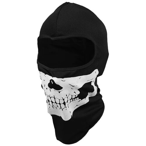 фото Маска-балаклава подшлемник защитная с принтом череп размер универсальный нет бренда