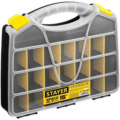 органайзер stayer multimax 38039 15 STAYER Органайзер SPACE-15 пластиковый, STAYER