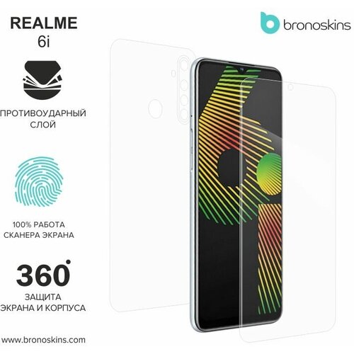 Защитная пленка для Realme 6i (Глянцевая, Защита задней панели) защитная пленка для one plus 3t глянцевая защита задней панели