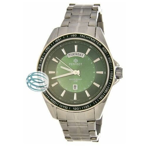 фото Perfect m126-5 корп-хр циф-зел браслет