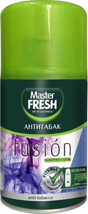 Сменный баллон Master Fresh Антитабак освежитель воздуха 250мл