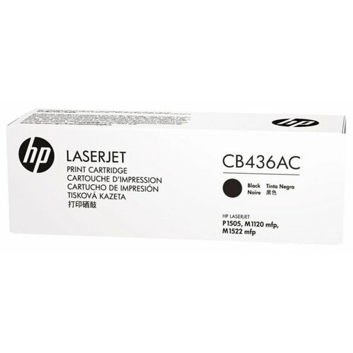 Картридж HP CB436AC, 2000 стр, черный люстра потолочная escada carom e27 60 вт 22 кв м 693 6p