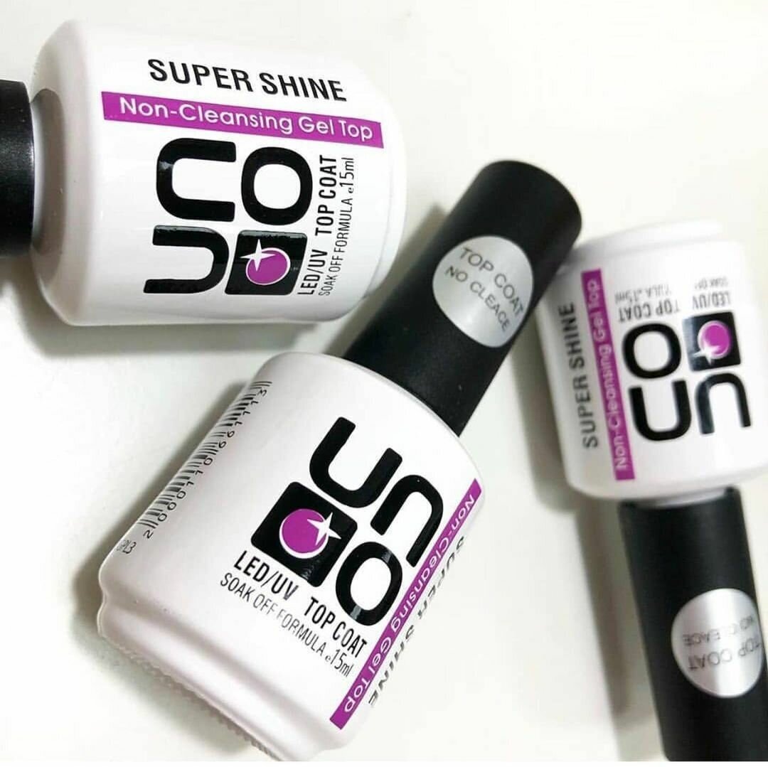 Оригинальный Топ для гель-лака UNO Super Shine глянцевый для ногтей, без липкого слоя, прозрачный, 16 г