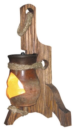 Лампа декоративная Тарьсма Горшок-1, E14, 40 Вт, коричневый