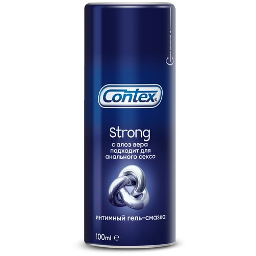 Гель-смазка Contex Strong с алоэ вера, подходит для анального секса, 160 г, 100 мл, манго, 1 шт.