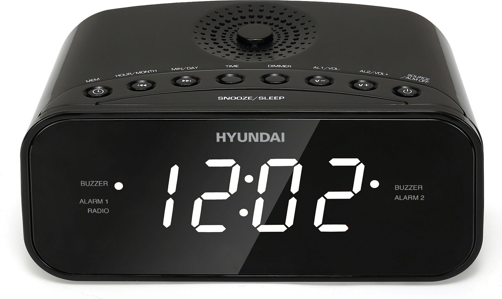 Радиобудильник Hyundai H-RCL221 черный