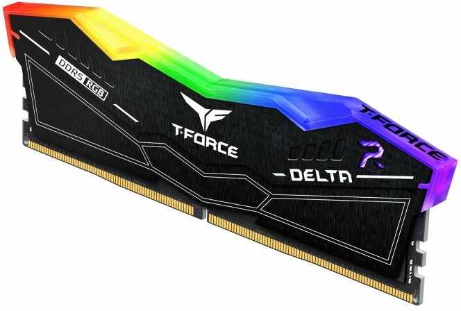 Модуль памяти DDR5 32GB (2*16GB) Team Group T-Force Delta RGB black PC5-49600 6200MHz CL38 1.25V - фото №12