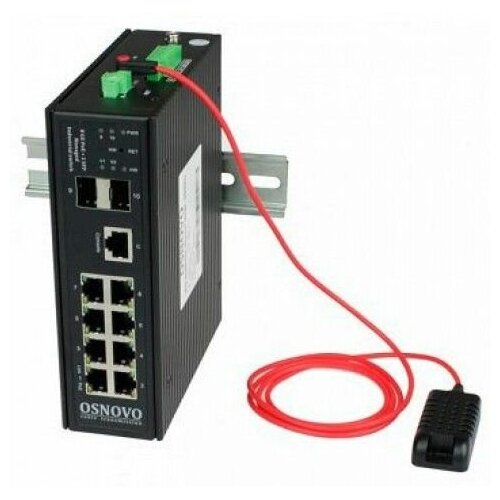 Коммутатор Osnovo SW-80802/I(Port 90W, 300W) 8G 2SFP 8PoE 200W управляемый