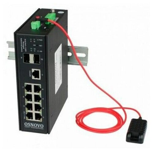 Коммутатор Osnovo SW-80802/I(Port 90W, 300W) 8x1Гбит/с 2SFP 8PoE 200W управляемый