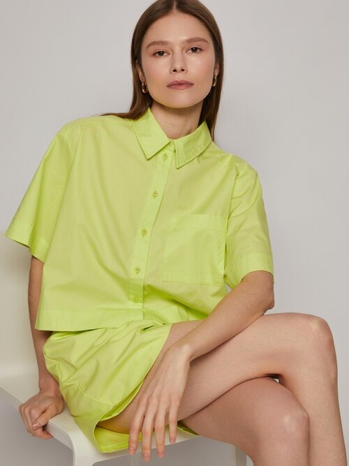 Рубашка  Zolla, размер M, зеленый
