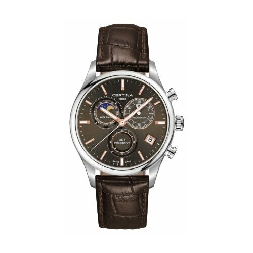 certina ds action chronograph c032 417 11 051 00 Наручные часы Certina DS-8, серебряный, коричневый