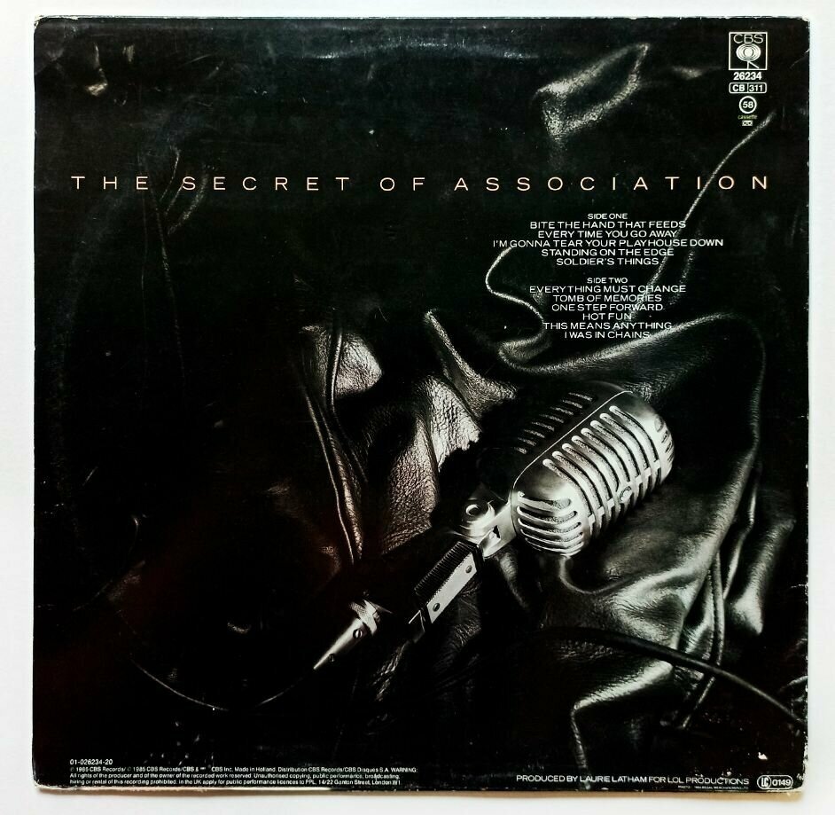 Paul Young. The Secret Of Association (Holland, 1985) LP, EX