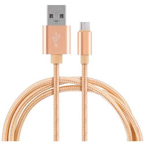 Кабель Energy USB - Type-C, 1 м, золотой кабель energy usb type c 1 м золотой