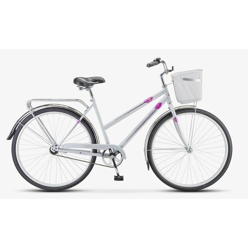 Велосипед Navigator 300Lady C 28 1ск женск Рама 20 Серебристыйкорзина STELS LU091384 1299000₽