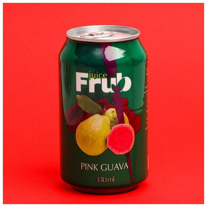 FRUB "Розовая гуава", cокосодержащий б/а напиток 330 мл ал/банка - фотография № 3