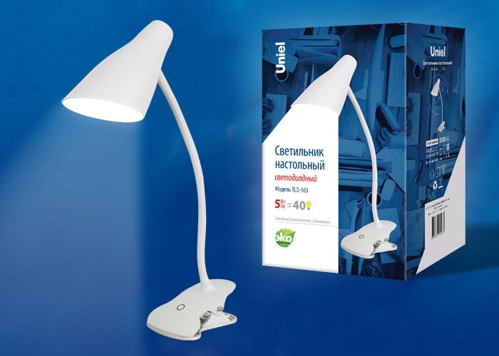 Настольный светильник TLD-563 White/LED/360Lm/4500K/Dimmer Uniel UL-00004465