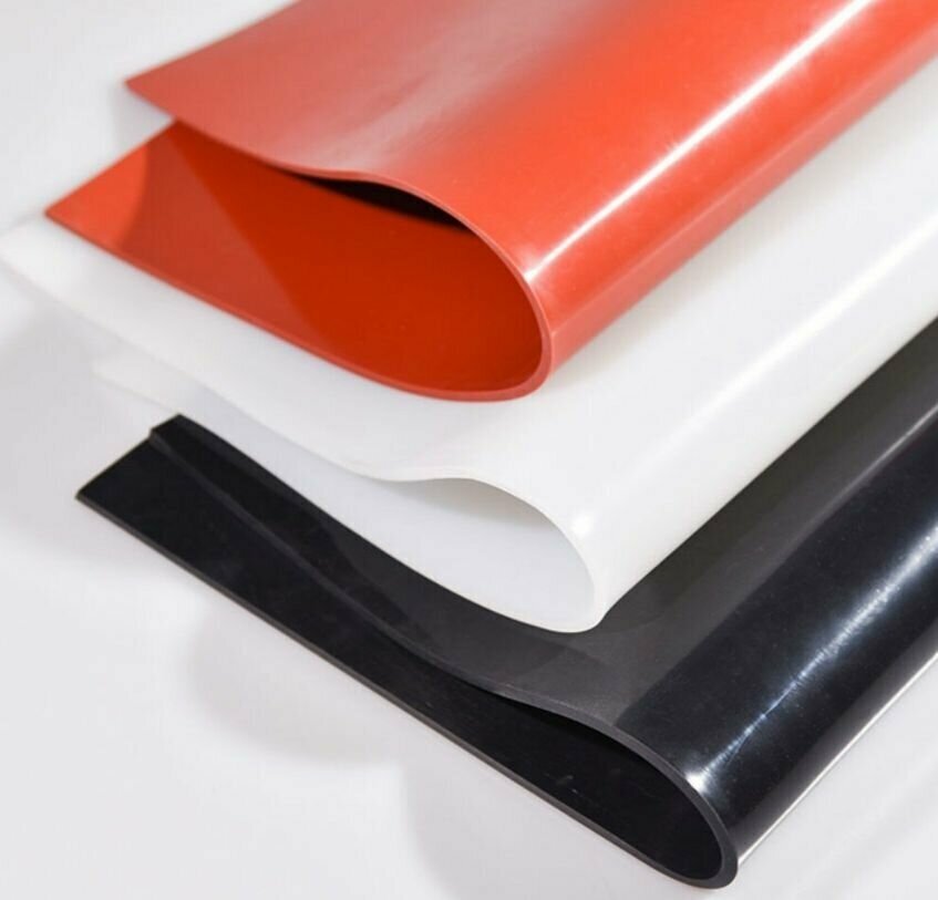 Термостойкая силиконовая резина 100х100х5 мм/Силикон листовой/черный/Для изготовления прокладок/Siliconium - фотография № 4