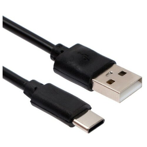 Кабель MB mObility, Type-C - USB, 3 А, 1 м, черный