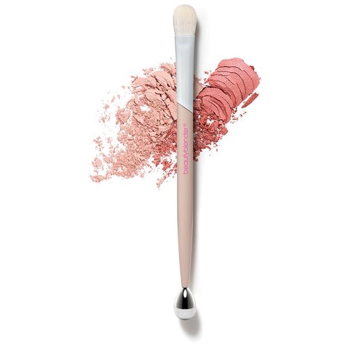 Кисть BEAUTYBLENDER Shady lady all-over eyeshadow brush & cooling roller с охлаждающим роллером для нанесения теней