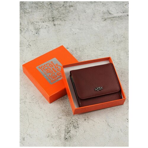 фото Кошелек capsa, бордовый, мультиколор