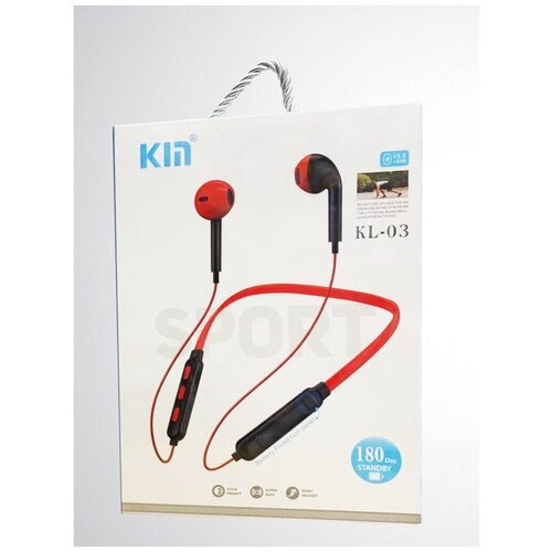 Наушники беспроводные для телефона на шею КM03 Гарнитура беспроводная Bluetooth Спортивные Наушники 85000₽