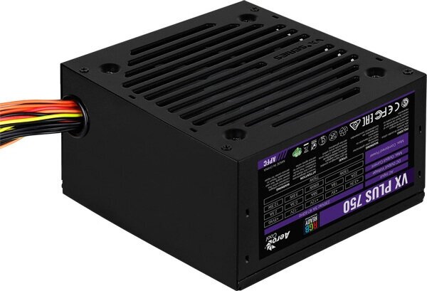 Блок питания AeroCool VX PLUS 750 RGB , подсветка, ATXv2.3