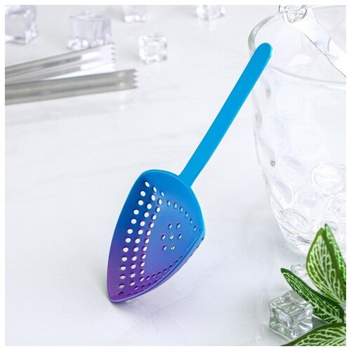 Ложка барная Flume нержавеющая сталь цвет сине-фиолетовый 724₽