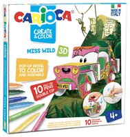 Сборная модель Carioca Раскрась и собери 3D Машинка Ms. Wild