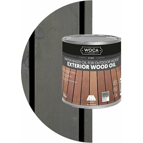 Масло WOCA Exterior Wood Oil Stone Grey Масло (0,75l) Каменный серый