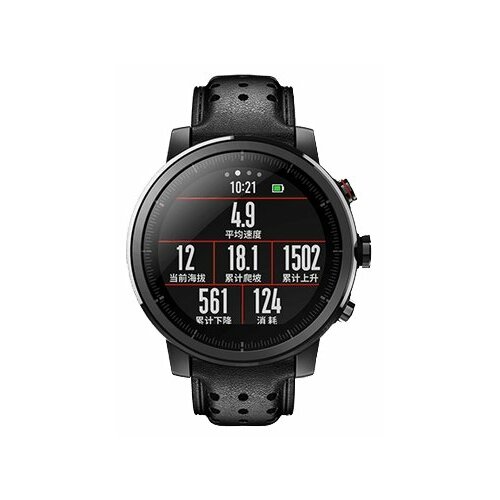 Умные часы Amazfit Stratos 2s premium edition Wi-Fi, черный