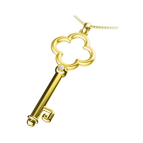 фото Альдзена подвеска ключик из золота п-41005